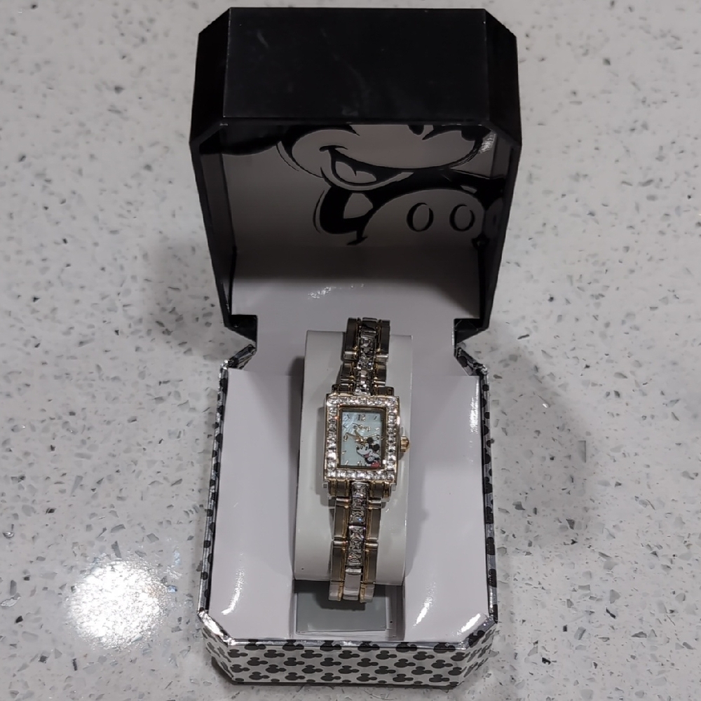 Mickey Mouse Watch with Silver and Gold Accents